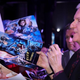 James Cameron signing Alita posters in 2019.